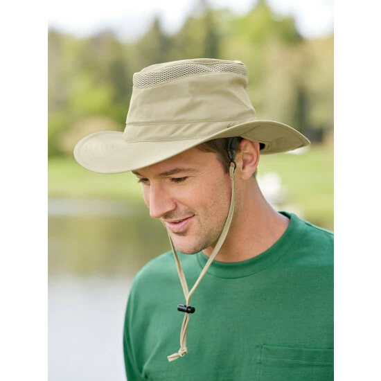 Hot Sale 🎉 Vermont Country Store Men's No-Pest Safari Hat Khaki 🎉 3 Hot Sale 🎉 Vermont Country Store Men's No-Pest Safari Hat Khaki 🎉 - Image 3