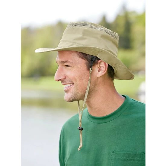 Hot Sale 🎉 Vermont Country Store Men's No-Pest Safari Hat Khaki 🎉 4 Hot Sale 🎉 Vermont Country Store Men's No-Pest Safari Hat Khaki 🎉 - Image 4
