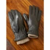 Deals 🔥 Vermont Country Store Men's And 👩 Women's Leather 3-in-1 Gloves Black 🛒