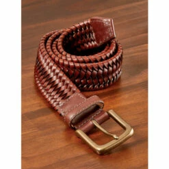 Top 10 ❤️ Vermont Country Store Men's Stretch Braided Leather Belt Black 🔥