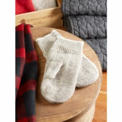 Discount ✨ Vermont Country Store Men's And 👩 Women's Ragg Mittens Oatmeal 🌟