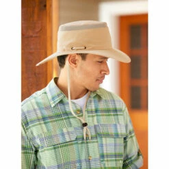 Discount 🎉 Vermont Country Store Men's Aussie Hat With Mesh Insets Khaki 😉 -Cheap Mens Clothing Shop unnamed file 141