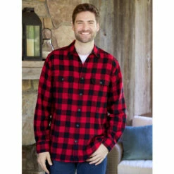 Budget 😍 Orton Brothers Midweight Buffalo Check Flannel 👕 Shirt Red Buffalo Check 🤩 -Cheap Mens Clothing Shop unnamed file 176