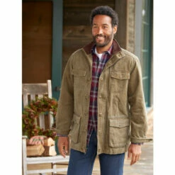 Promo 🎉 Orton Brothers Classic Comfort Flannel-Lined Cotton Pants Navy 🔥