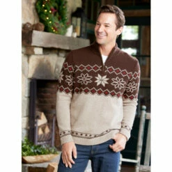 Coupon โ๏ธ Orton Brothers Lodge Half-Zip Pullover Oatmeal โค๏ธ