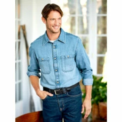 Deals 🥰 Vermont Country Store Men's Classic Leather Slippers Black 😍