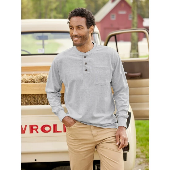 Promo ๐ฏ Orton Brothers Smooth-Knit Long-Sleeve Pocket Henley Red ๐ 6 Promo ๐ฏ Orton Brothers Smooth-Knit Long-Sleeve Pocket Henley Red ๐ - Image 6