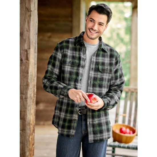 Coupon π Orton Brothers Fleece-Lined Plaid Flannel π Shirt Green Plaid β 3 Coupon π Orton Brothers Fleece-Lined Plaid Flannel π Shirt Green Plaid β - Image 3