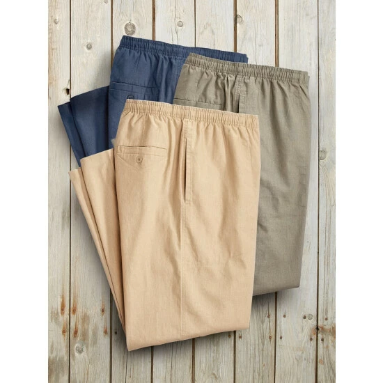 Cheap ✔️ Orton Brothers Cotton/Linen Pants Khaki 😀 2 Cheap ✔️ Orton Brothers Cotton/Linen Pants Khaki 😀 - Image 2