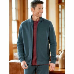 New ⭐ Vermont Country Store Men's Double-Comfort Portuguese Flannel Robe Black ⌚ Watch/green Plaid 🌟 -Cheap Mens Clothing Shop unnamed file 304