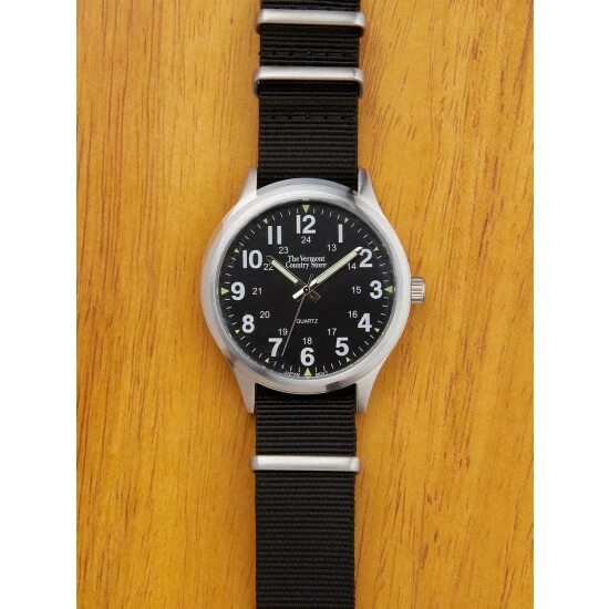 Best deal ๐ Vermont Country Store Men's Field โ Watch With Nylon Band ๐คฉ 2 Best deal ๐ Vermont Country Store Men's Field โ Watch With Nylon Band ๐คฉ - Image 2