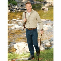 Flash Sale ✔️ Vermont Country Store Men's Super-Soft Portuguese Cotton Flannel Pajamas Blue 🌟 -Cheap Mens Clothing Shop unnamed file 320