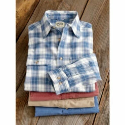 Coupon ⭐ Orton Brothers Solid Washed-Canvas Long-Sleeve 👚 Shirt Weathered Green 🥰 -Cheap Mens Clothing Shop unnamed file 322