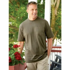 Best Pirce 🤩 Orton Brothers Short-Sleeve Cotton T-Shirt Blue 👍