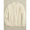 Coupon 🧨 Orton Brothers Men's Cotton Crewneck Pullover Sweater Cream 🔥
