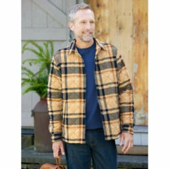 Budget 🔔 Vermont Country Store Men's And 👩 Women's Cotton-Knit V-Neck Short-Sleeve Sleepshirt Gray 🧨