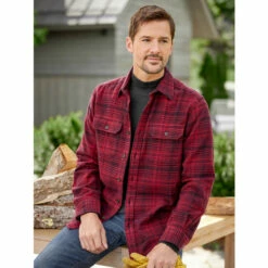 Wholesale ❤️ Orton Brothers Orton Brother's Plaid Flannel 👚 Shirt Jacket 🎉 -Cheap Mens Clothing Shop unnamed file 435