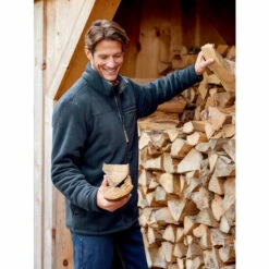 Coupon ๐ Orton Brothers Men's Double-Fleece Full-Zip Jacket Navy ๐