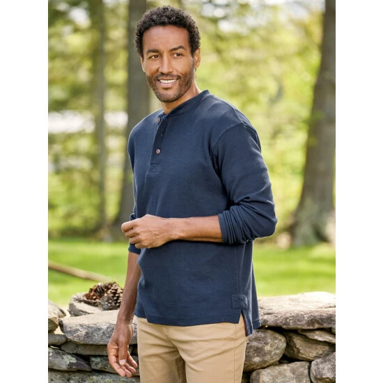 Coupon 🎉 Orton Brothers Long-Sleeve Waffle-Knit Henley Navy 🎁 2 Coupon 🎉 Orton Brothers Long-Sleeve Waffle-Knit Henley Navy 🎁 - Image 2