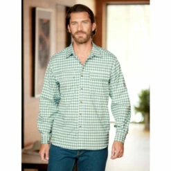 Wholesale 🤩 Orton Brothers Micro-Plaid Weekender 👚 Shirt Green Plaid 🤩 -Cheap Mens Clothing Shop unnamed file 449