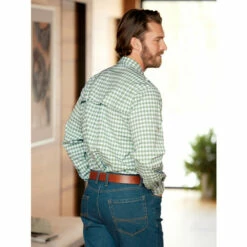 Wholesale 🤩 Orton Brothers Micro-Plaid Weekender 👚 Shirt Green Plaid 🤩 -Cheap Mens Clothing Shop unnamed file 451