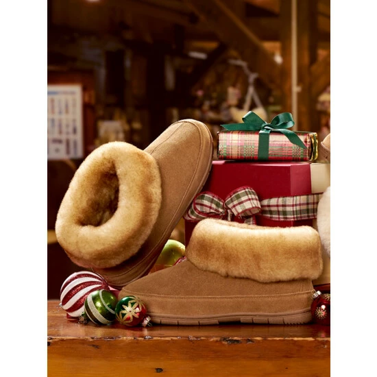 Top 10 🛒 Vermont Country Store Men's Sheepskin Cuffed Booties Chestnut 🥰 4 Top 10 🛒 Vermont Country Store Men's Sheepskin Cuffed Booties Chestnut 🥰 - Image 4