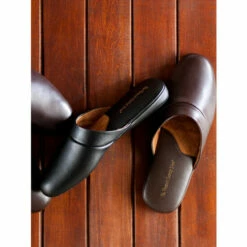 Cheapest 🛒 Vermont Country Store Men's Genuine Leather Scuffs Black 🔥 -Cheap Mens Clothing Shop unnamed file 467