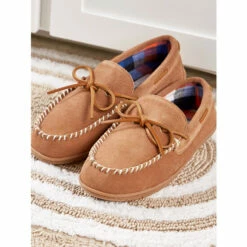 Top 10 🎁 Vermont Country Store Men's All-Season Suede Moccasins Chestnut 🔔