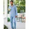 Coupon 🎉 Vermont Country Store Men's True Blue Cotton Pajamas ✔️