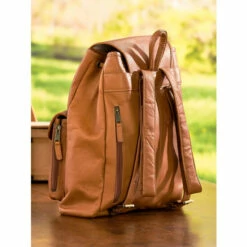 Best deal 😍 Vermont Country Store Classic Leather Drawstring 🎒 Backpack Dark Brown 👍 -Cheap Mens Clothing Shop unnamed file 60