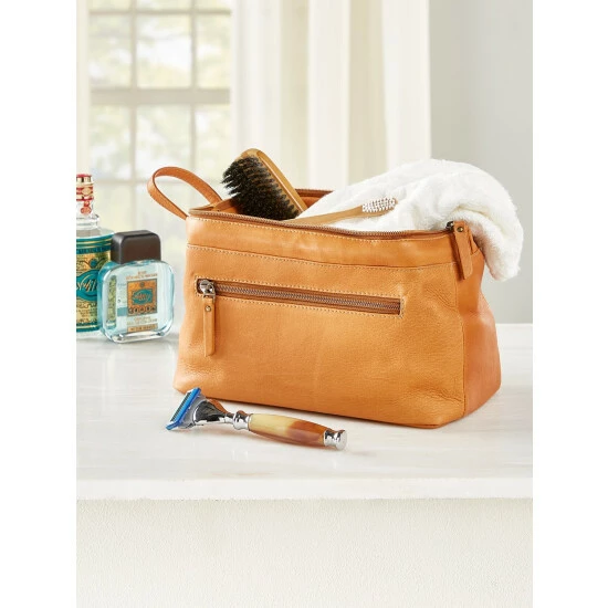 Best Pirce 🌟 Vermont Country Store Framed Leather Dopp Case Black 🤩 5 Best Pirce 🌟 Vermont Country Store Framed Leather Dopp Case Black 🤩 - Image 5