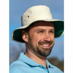 Hot Sale ⌛ Vermont Country Store Authentic Cricket Hat For Men And 👩 Women Canvas White ✔️