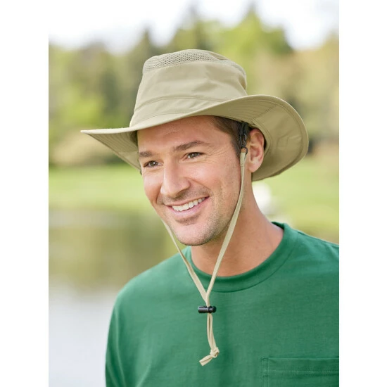 Hot Sale 🎉 Vermont Country Store Men's No-Pest Safari Hat Khaki 🎉 2 Hot Sale 🎉 Vermont Country Store Men's No-Pest Safari Hat Khaki 🎉 - Image 2